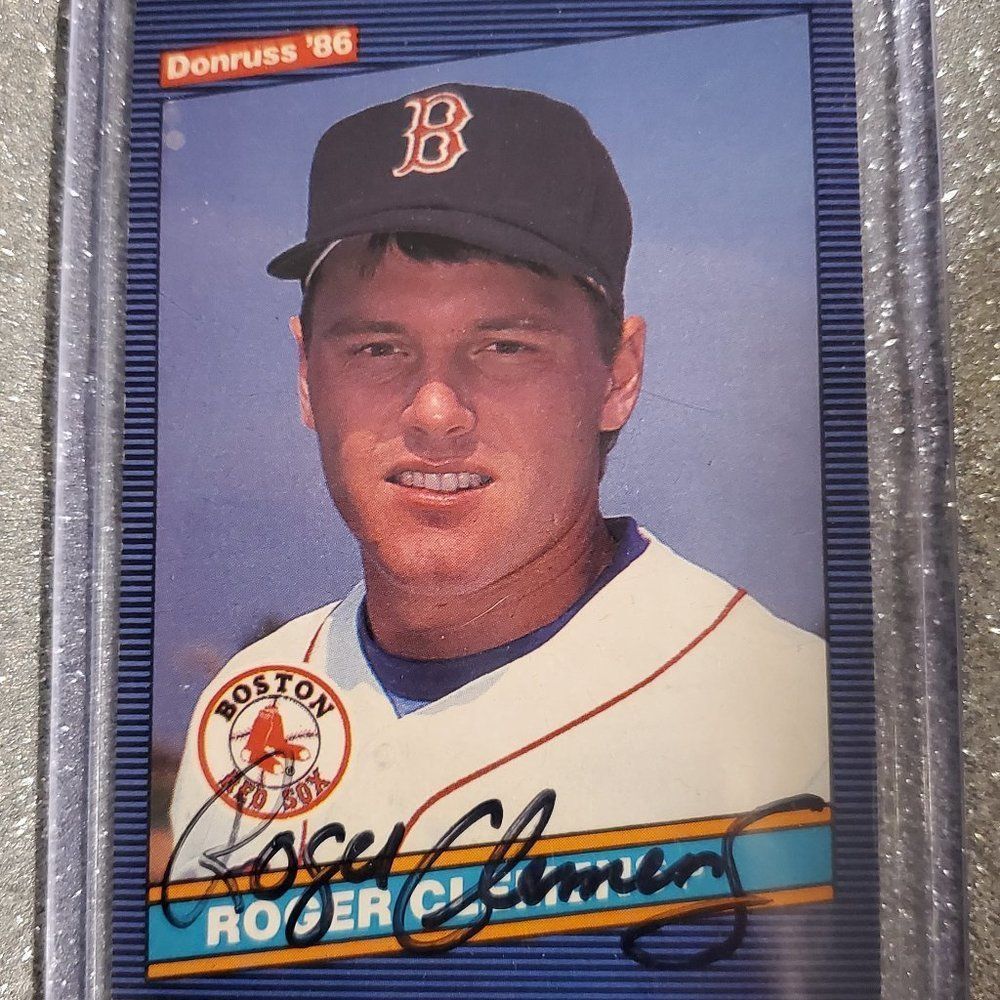 1986 Donruss Roger Clemens #182 Autographed and Personally Witnessed!! A+
